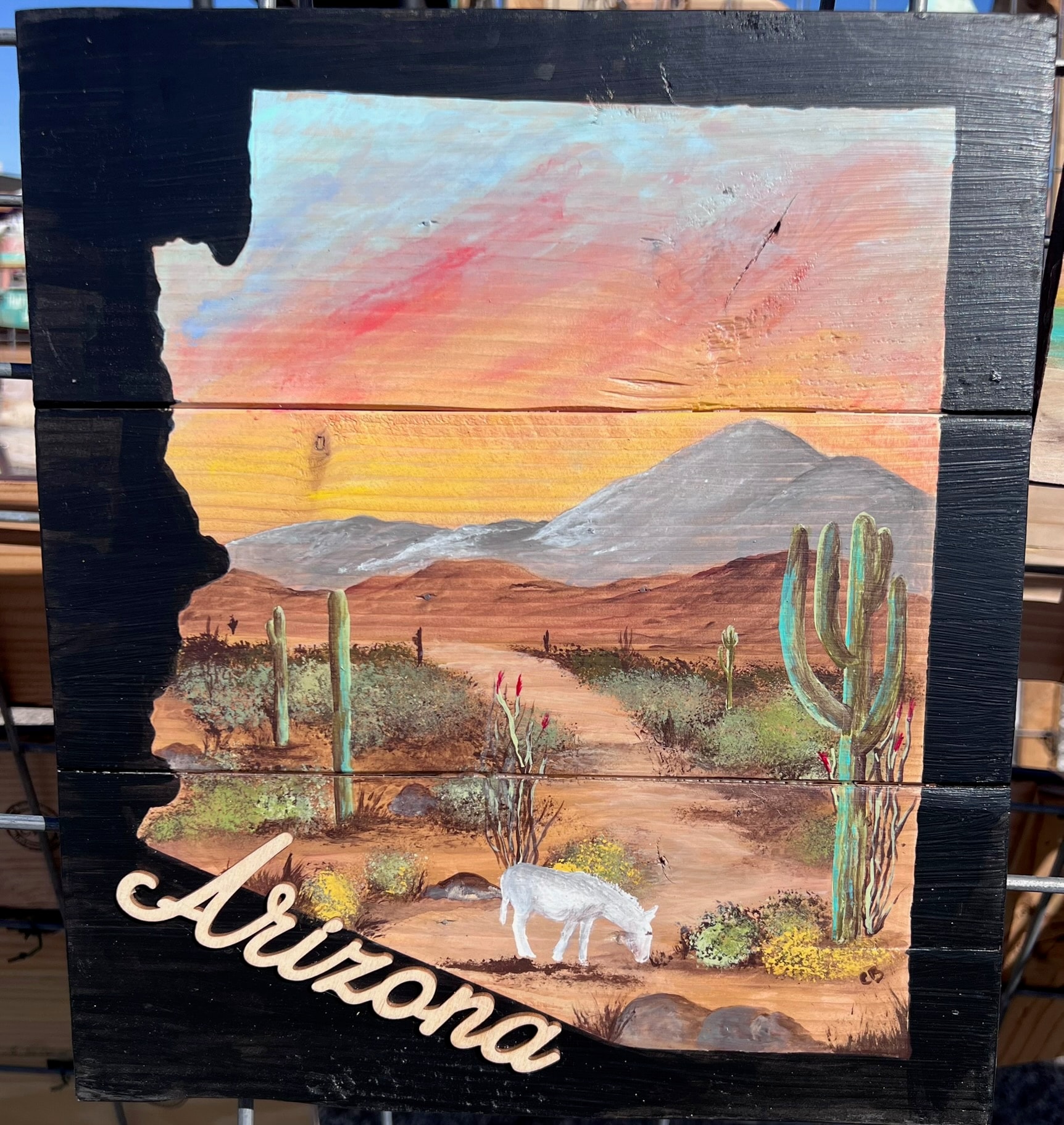 Arizona Desert Wood Sign
