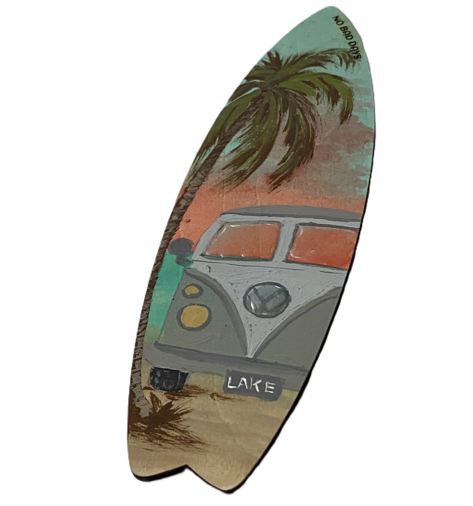 Surfboard Magnet — Steel Gray