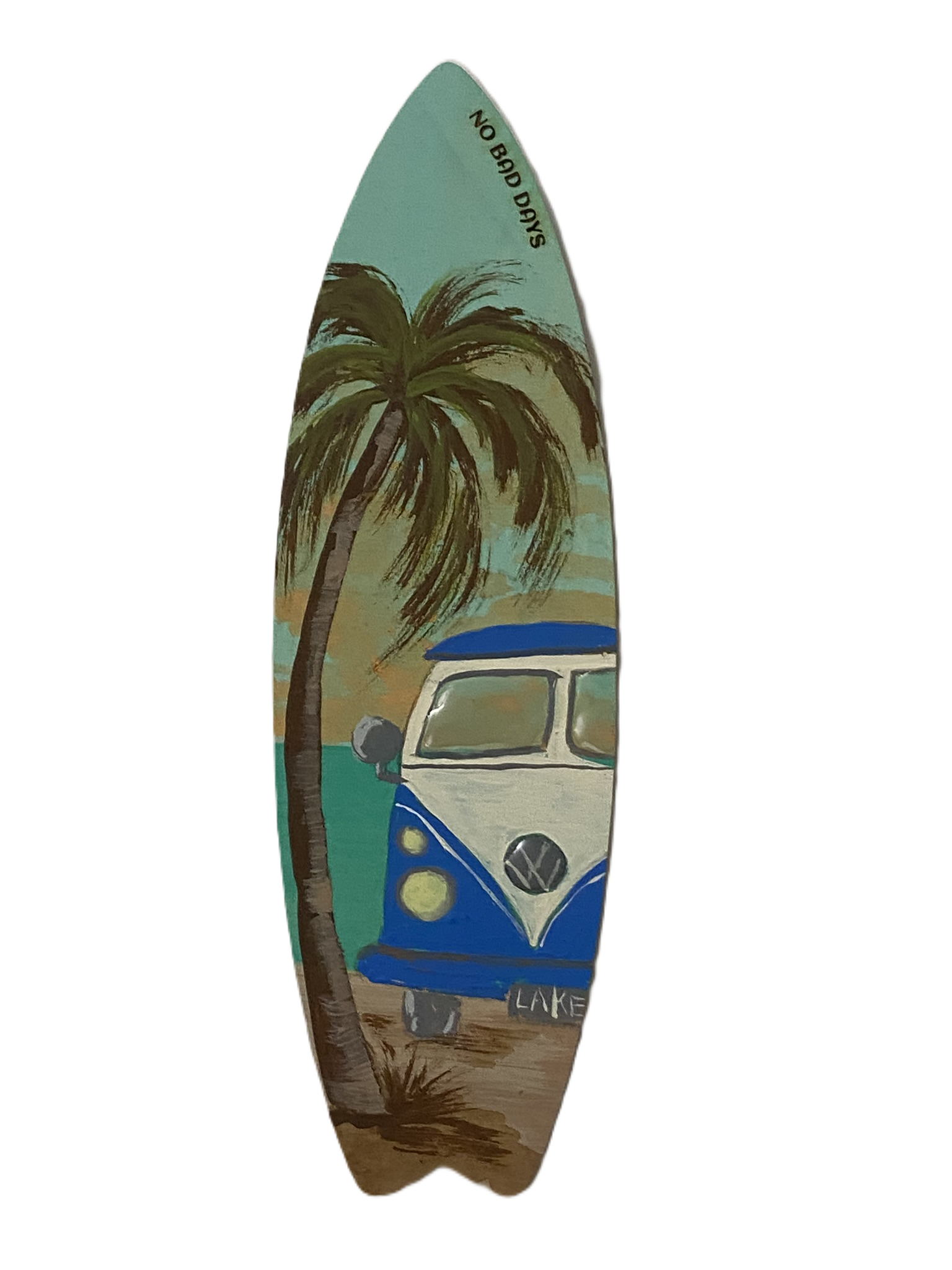 Surfboard Magnet — Ocean Blue